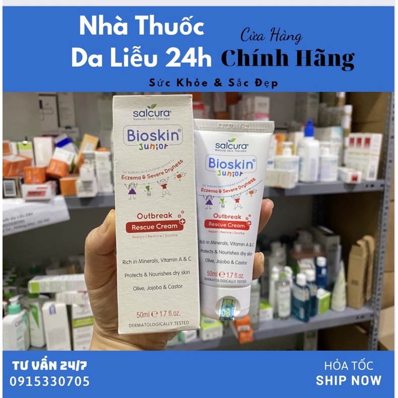 Kem chăm sóc da trẻ em bioskin junior outbreak cream 50ml