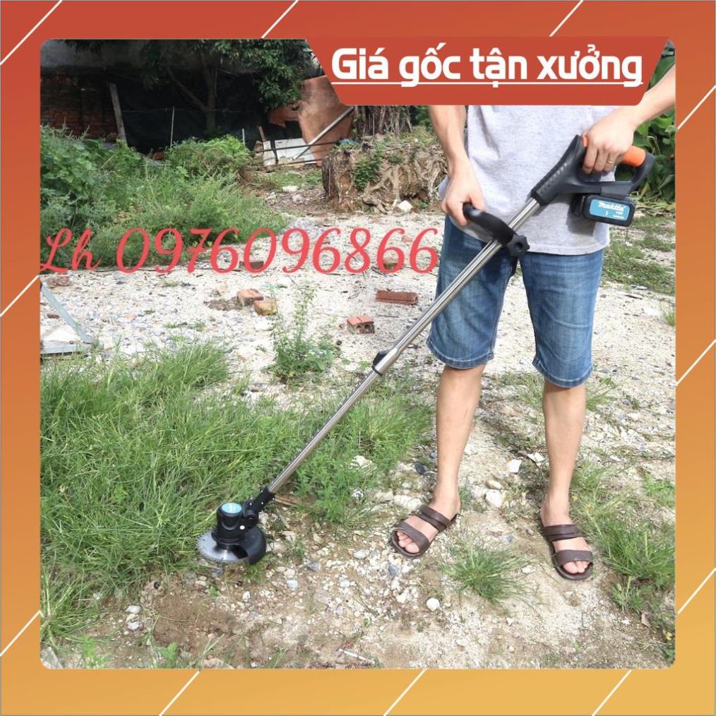 Máy cắt cỏ pim makita 198v , 2 bin ,tặng kèm 8 lưỡi