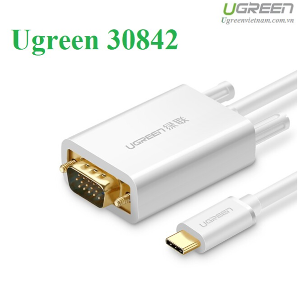 Cáp usb type-c to vga dài 1,5m ugreen 30842 cao cấp