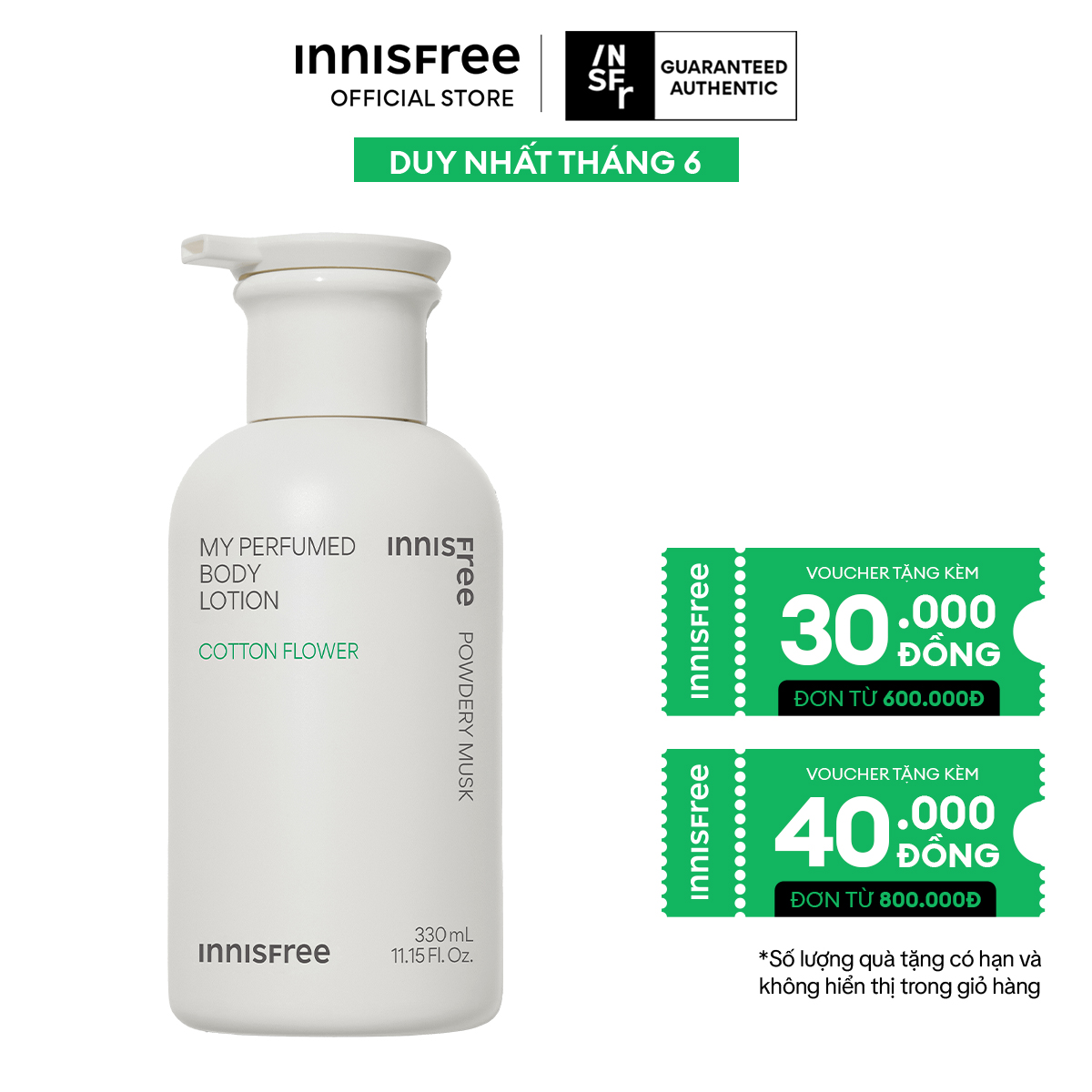 Sữa dưỡng thể INNISFREE My Perfumed Body Lotion 330ml