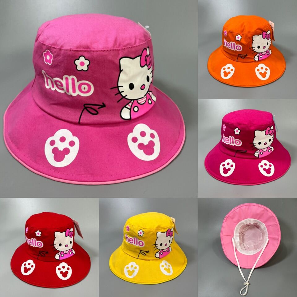 Mũ tai bèo Hello Kitty cho bé gái Nón vải mềm cute đẹp dễ thương