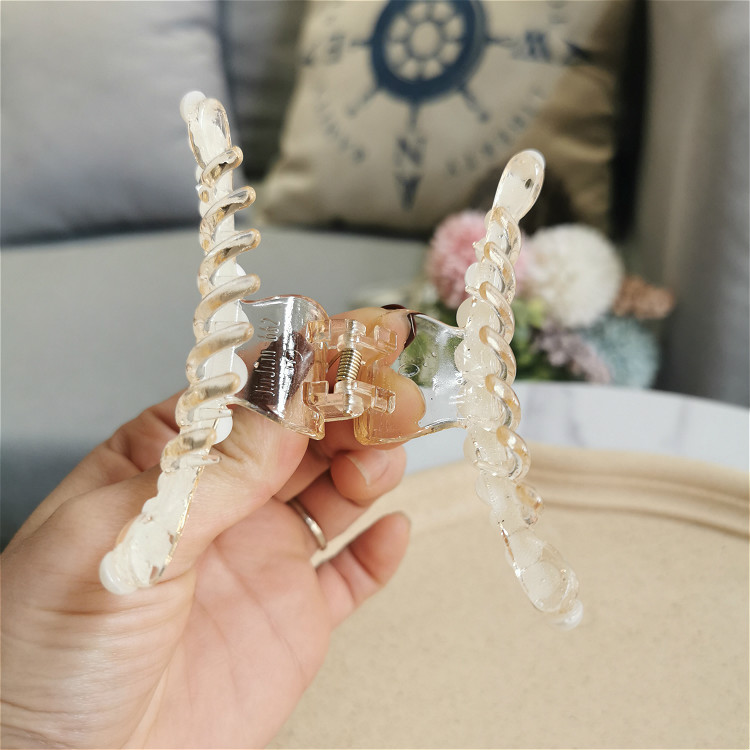 [HCM]Kẹp Tóc Càng Cua Jussy Bản Siêu To Khổng Lồ Dành Cho Các Bạn Nữ Tóc Dày Chất Nhựa Bền Chắc Đính Ngọc Trai Sang Chảnh