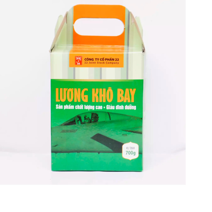 Miễn phí giao hàng- Lương khô bay- Lương khô QĐ -700 gram/Hộp