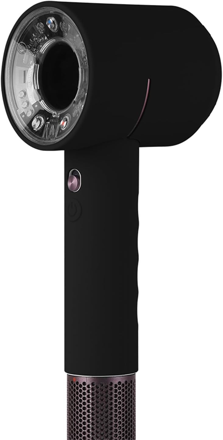 Ốp bảo vệ bằng silicon mềm DAYJOY tương thích với máy sấy tóc Supersonic Nural (HD16) ra mắt năm 2024, vỏ bảo vệ máy sấy tóc du lịch (màu đen)