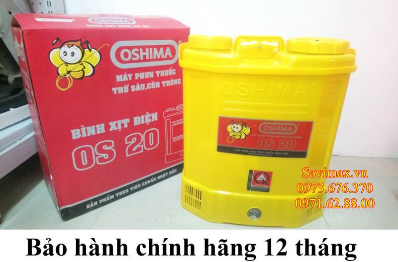 Bình xịt điện đeo vai oshima os20 bảo hành 12 tháng