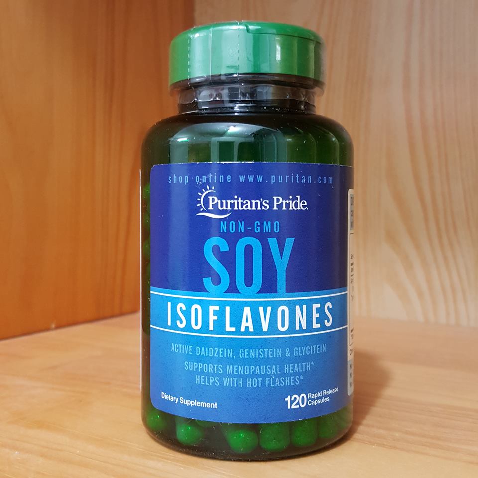 VIÊN UỐNG BỔ SUNG NỘI TIẾT TỐ NỮ TINH CHẤT MẦM ĐẬU NÀNH PURITAN PRIDE SOY ISOFLAVONES 750MG 120 VIÊN