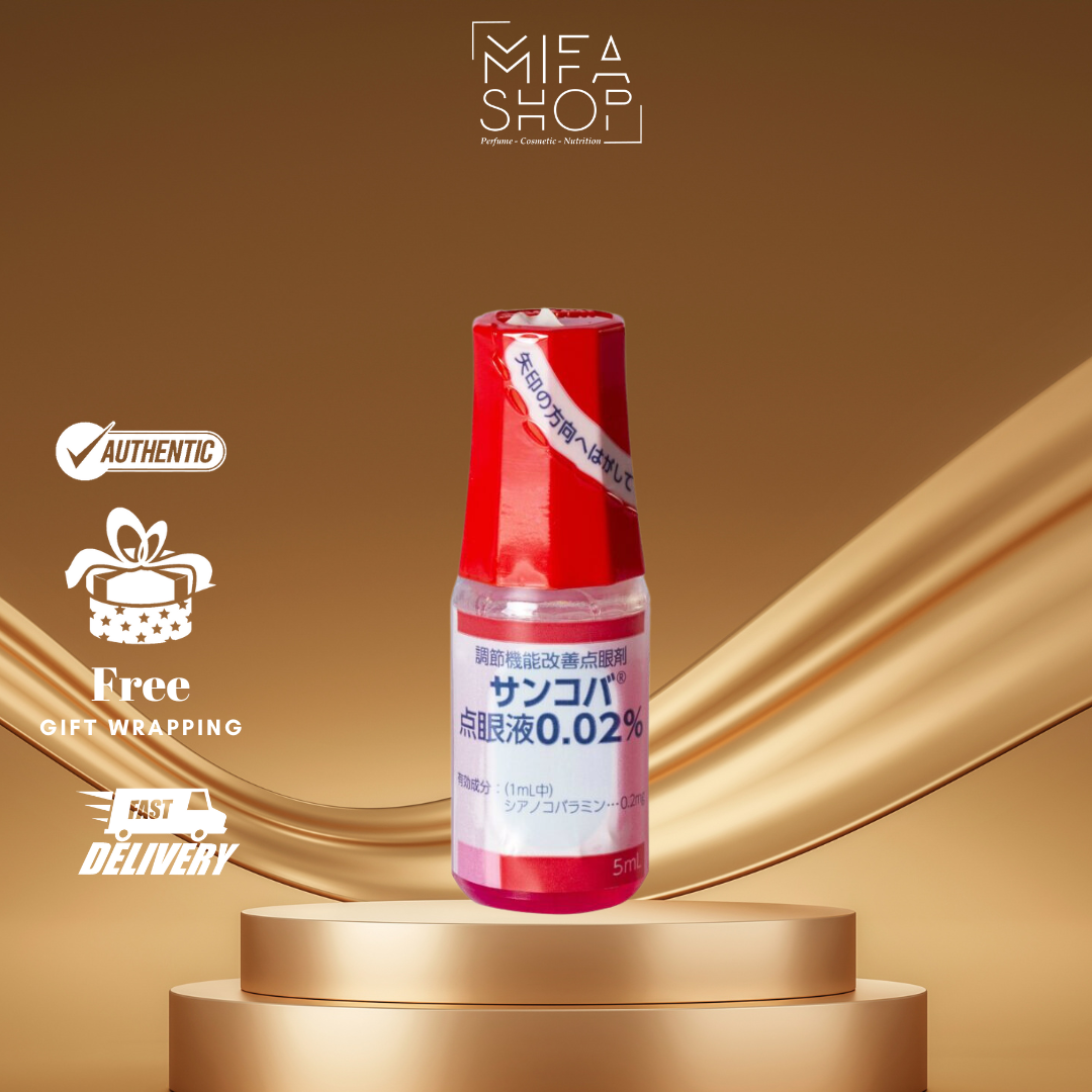 Thuốc nhỏ mắt Sancoba 5ml Nhật Bản - giảm mỏi mắt, rối loạn điều tiết
