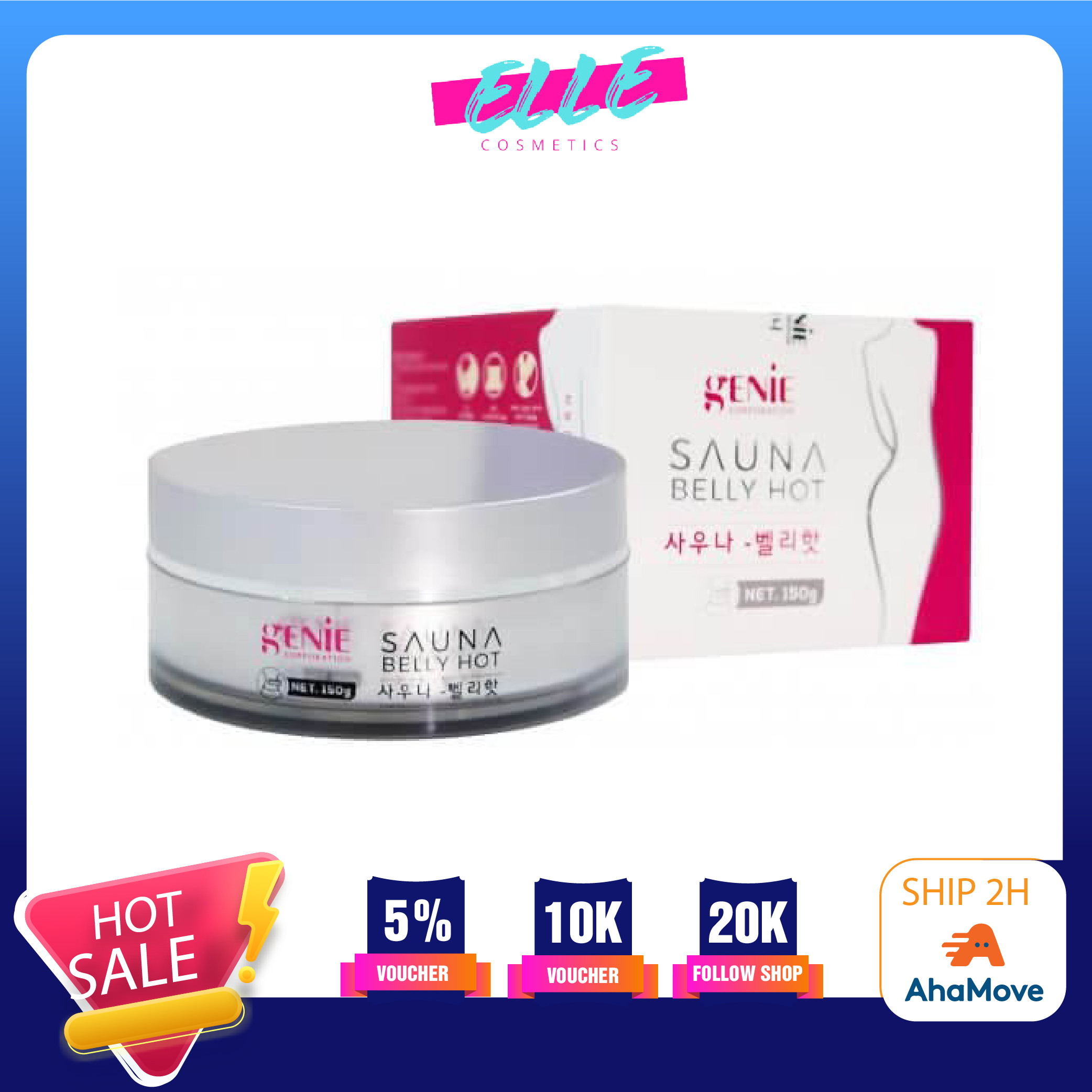 Kem tan mỡ genie sauna belly chính hãng giúp tan mỡ hiệu quả