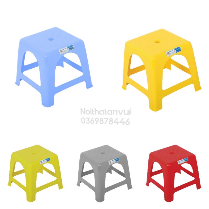 Ghế nhựa lùn nhiều màu