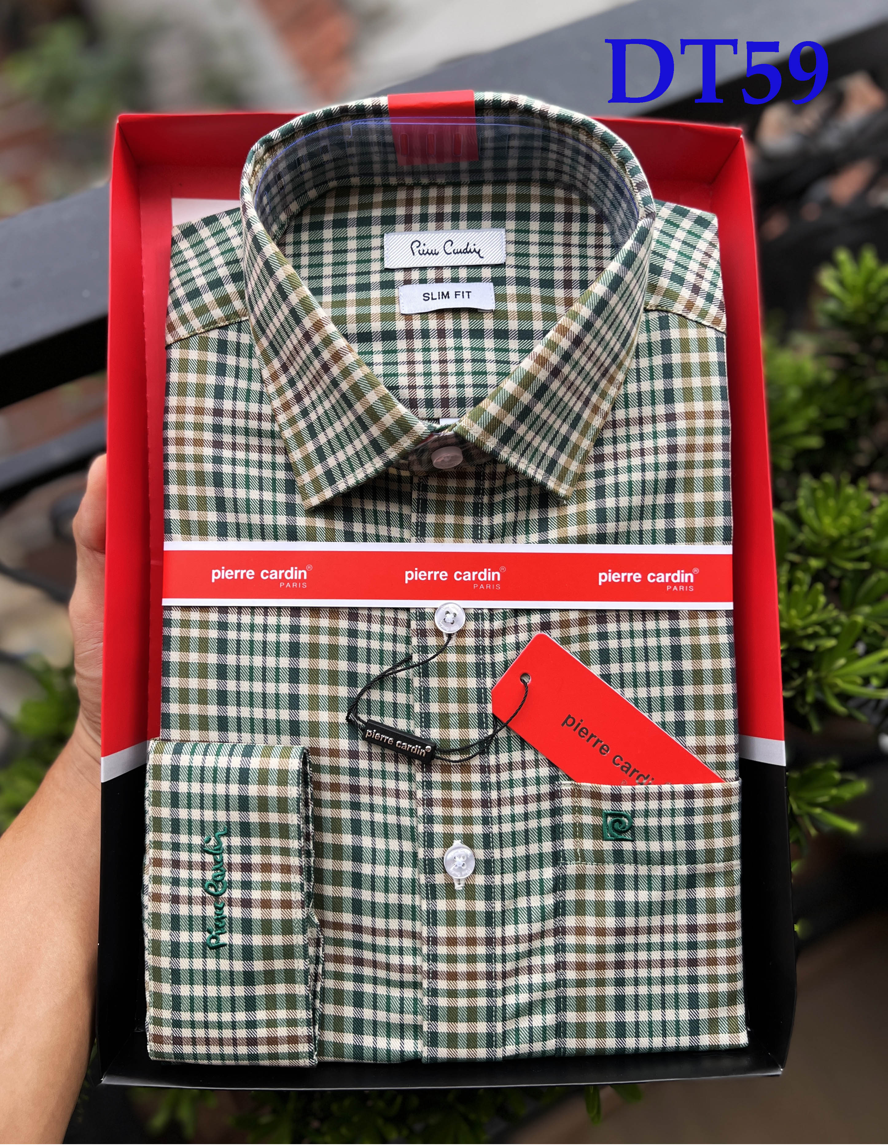  Áo Sơ Mi Nam Sơ Mi Kẻ Xanh Dài Tay  Sơ Mi Nam Pierre Cardin Sơ Mi Nam Pierre Cardin Chính Hãng Hàng Xuất Dư Xịn Mẫu Hàn Quốc 