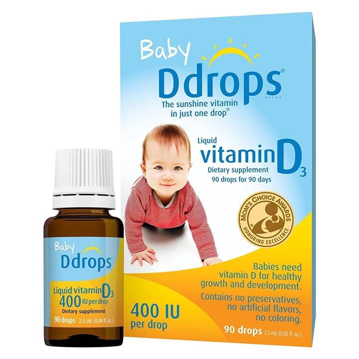 Baby Ddrops Vitamin D3 400IU Cho Bé ( 90 giọt)