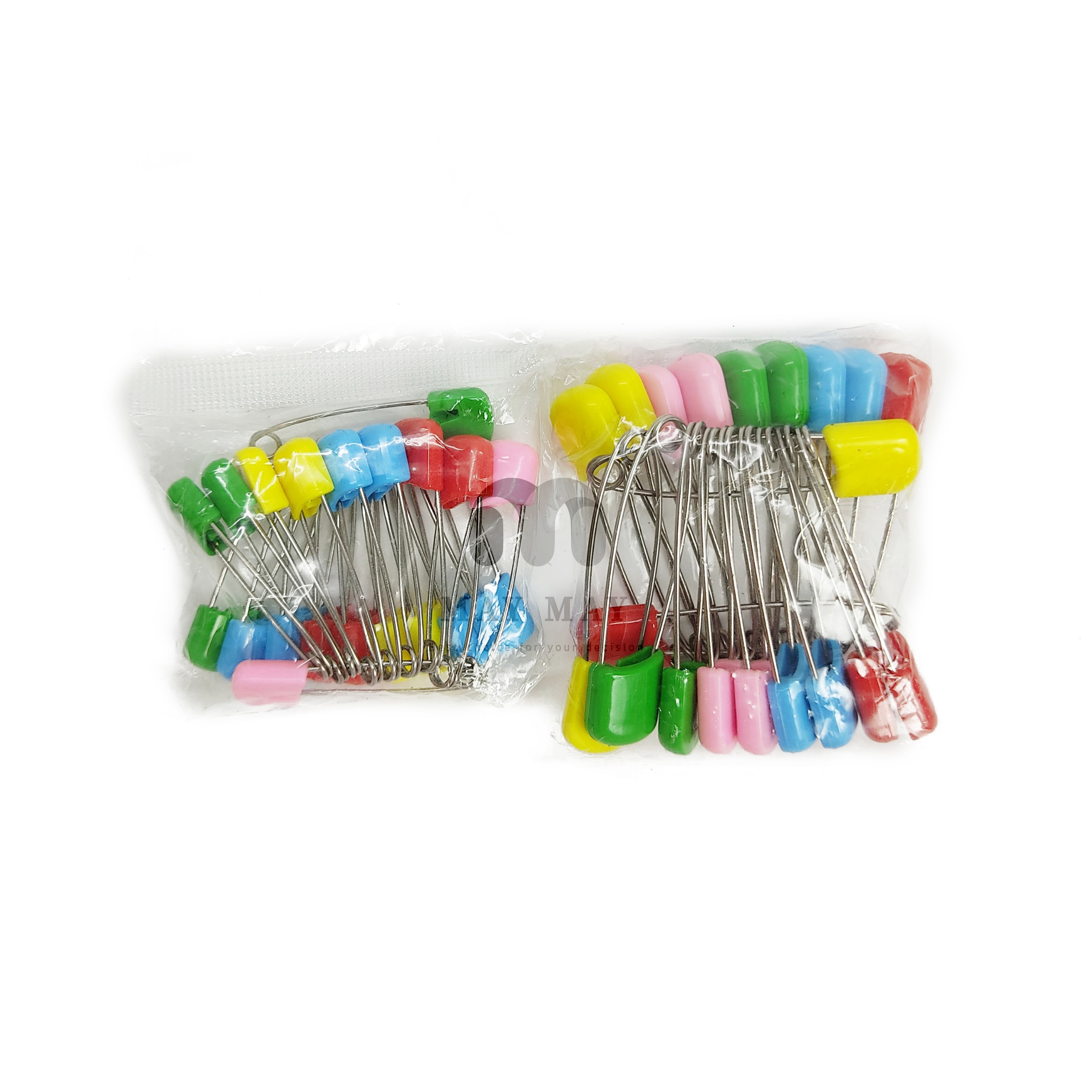 Set 20 ghim băng - Kim băng đầu nhựa bằng thép không gỉ đủ màu 2 size