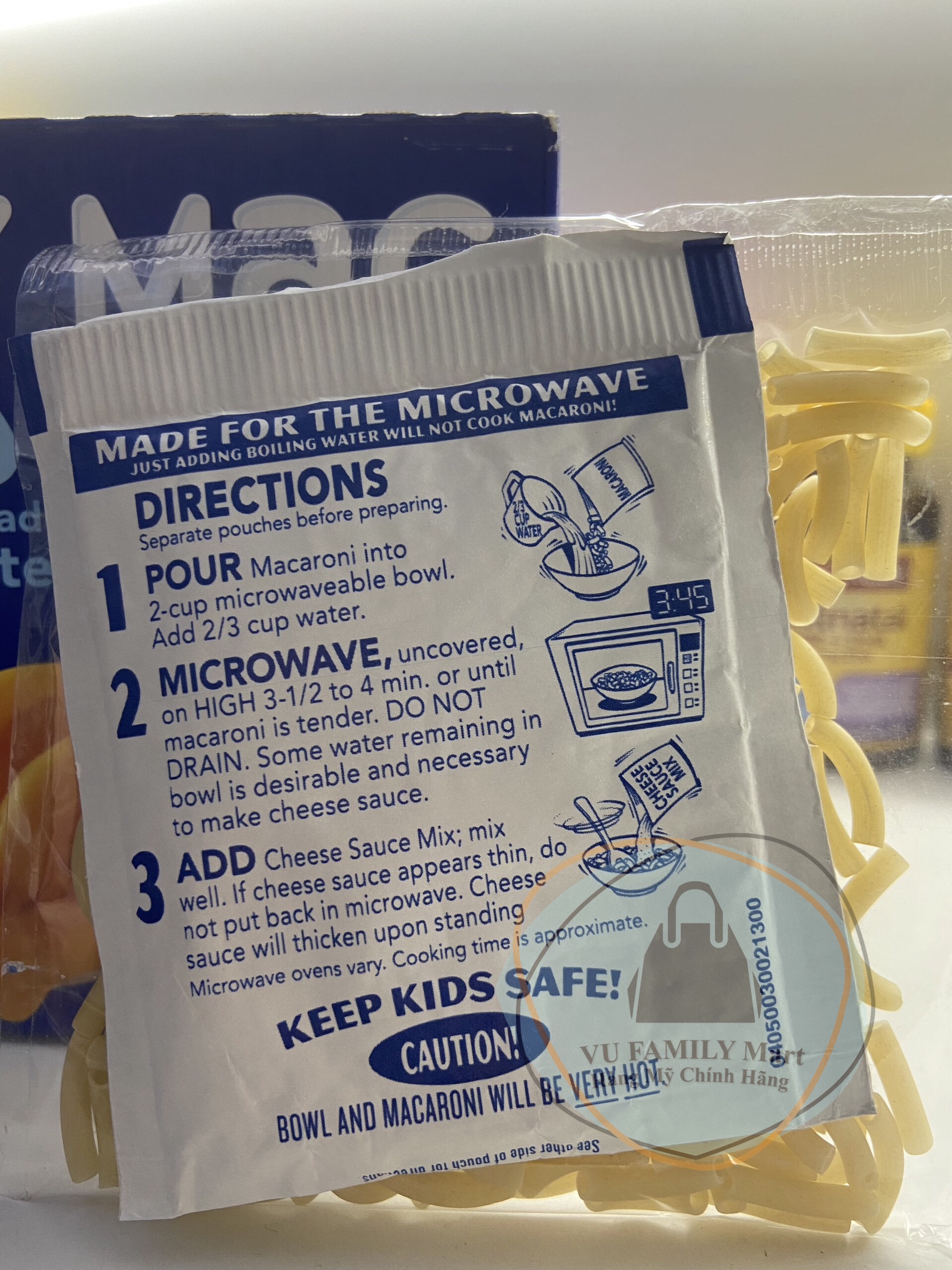 Nui cheese ăn liền - kraft macaroni & cheese - nui phô mai mỹ thùng 18 gói - gói lẻ 56g - hsd 23/3/2023 mẫu mới