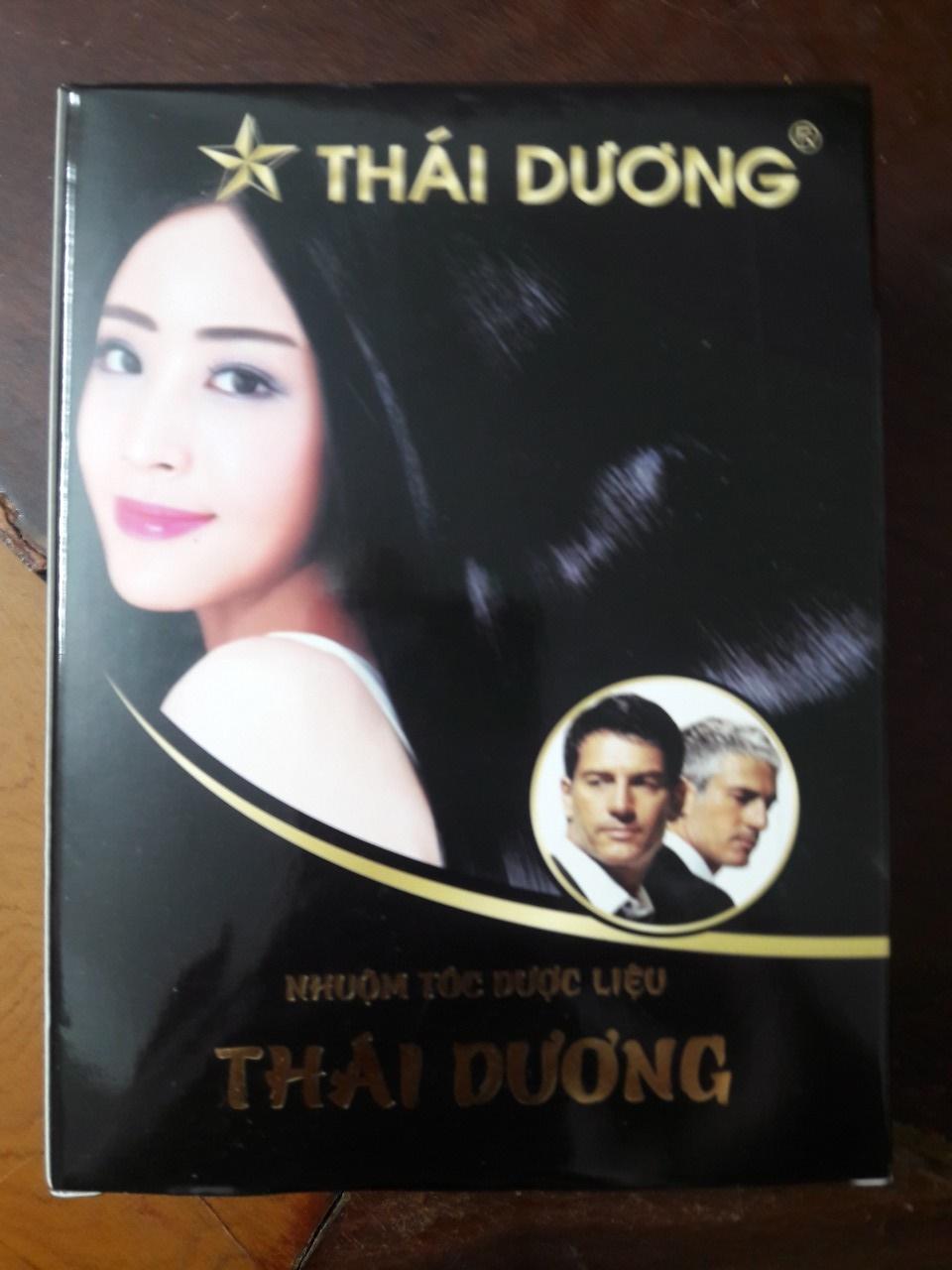 [HCM]Nhuộm tóc dược liệu Thái Dương (màu đen) nhuộm tóc phủ bạc an toàn lành tính từ thiên nhiên