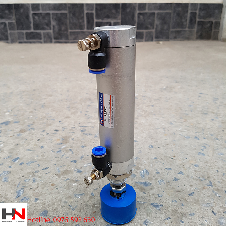 Xi lanh khí nén tròn 32*75 đầu bằng