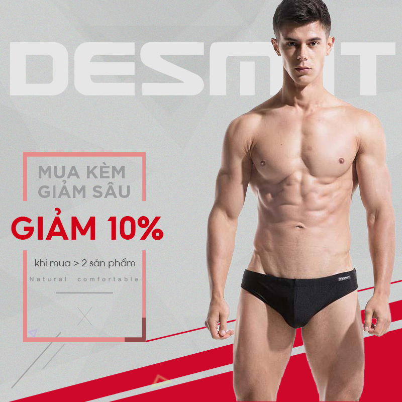 Quần bơi nam cao cấp, quần tắm nam tam giác Desmiit S320 - Chất liệu chống thấm nước, mau khô - Màu sắc cá tính thời trang phù hợp xu hướng