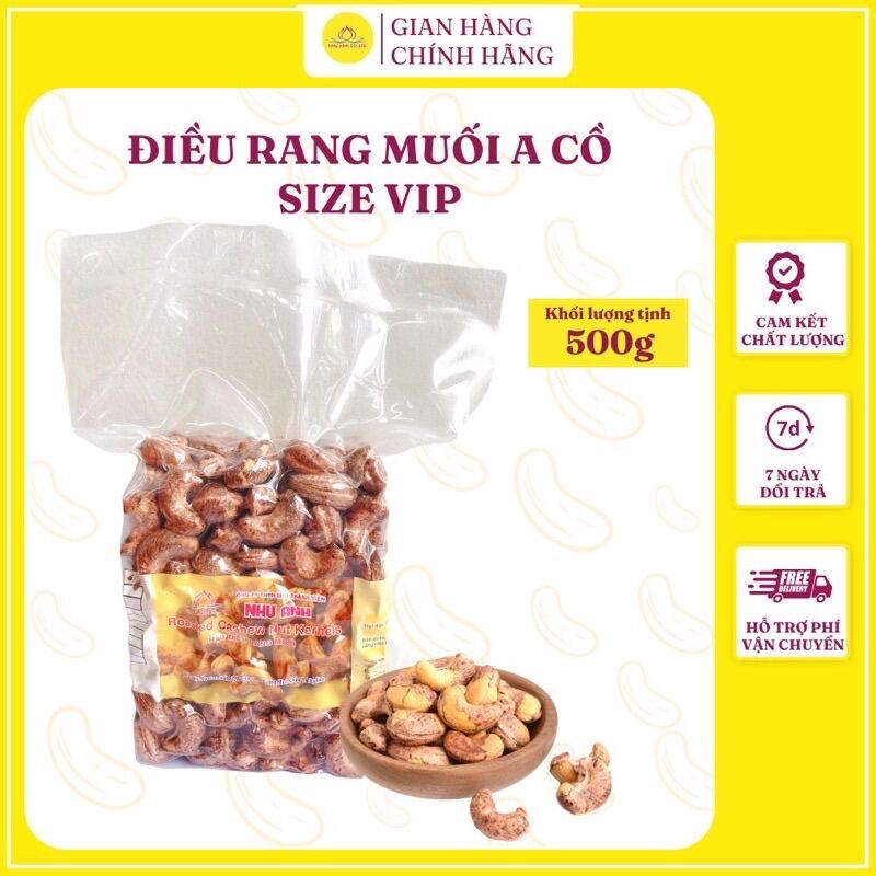Hạt điều rang muối a cồ size chuẩn
