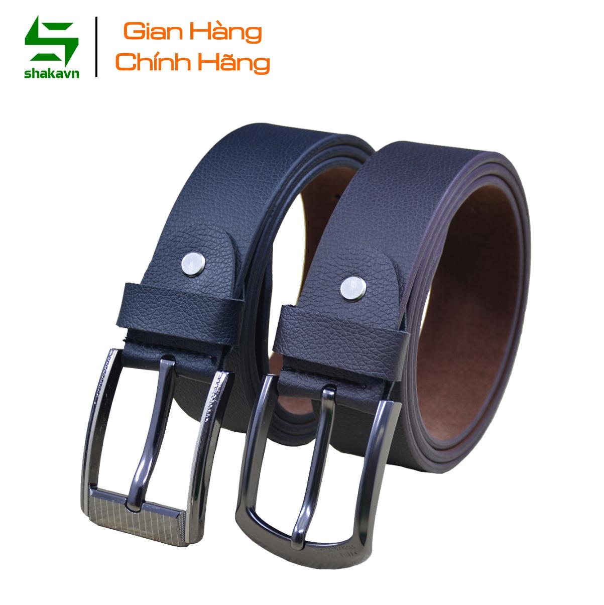 2 dây thắt lưng,dây nịt nam kim cao cấp shakavn skls702