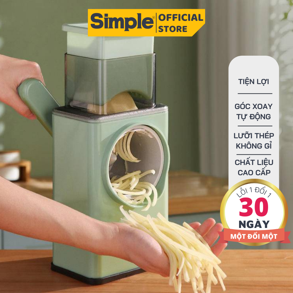 Máy cắt thái rau củ quả đa năng - Dụng cụ cắt lát, bào sợi rau củ cao cấp