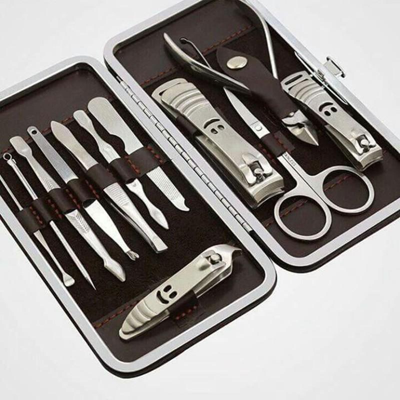 Bộ kiềm làm móng 12 món lớn - bộ kiềm cắt móng tay móng chân 12 món lớn chất lượng tốt không bị gỉ khi sử dụng - bộ kiềm làm móng 12 món hàng cao cấp