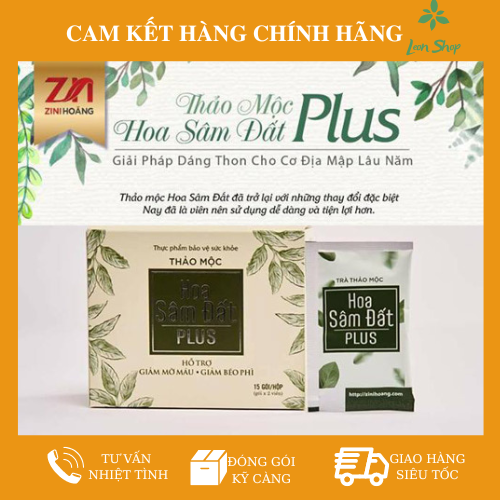 Trà hoa sâm đất PLUS MẪU XANH ZN mẫu mới dạng viên hộp 30 viên