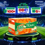 [SALE 15.6] Thùng 24 Chai Trà Ô Long Tea+ Đào Trái Cây Nhiệt Đới (450ml/chai)