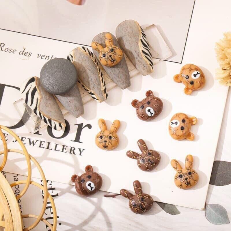 Charm gấu nail, charm thỏ nail trang trí móng phong cách hàn quốc - CHEAP NAIL