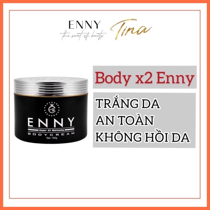 Kem body x2 enny 150g, kem body enny trắng da toàn thân