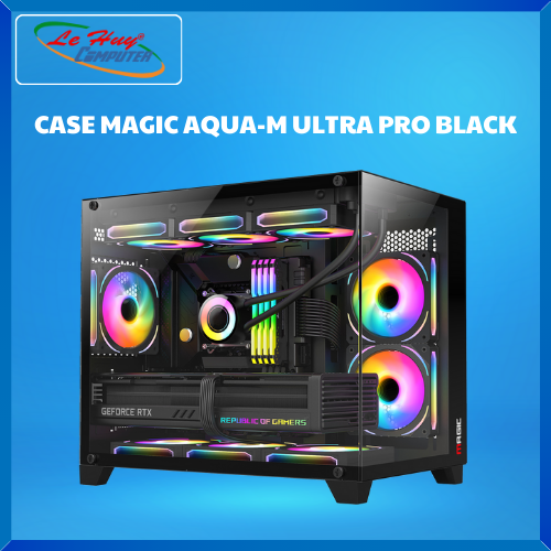 Vỏ Máy Tính - CASE MAGIC AQUA-M ULTRA PRO BLACK - Hàng Chính Hãng