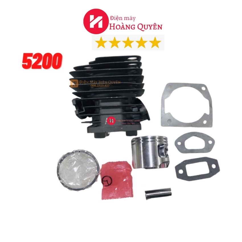 Bộ hơi máy cưa xăng 5200, nòng máy cưa xích 5200/ bộ hơi máy cưa xích 5200