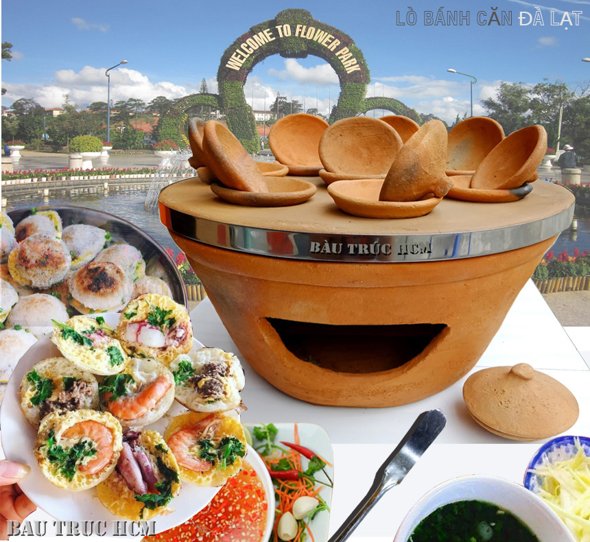 Lò Bánh Căn (Bánh Khọt) Miền Trung Mẫu 8 Chén