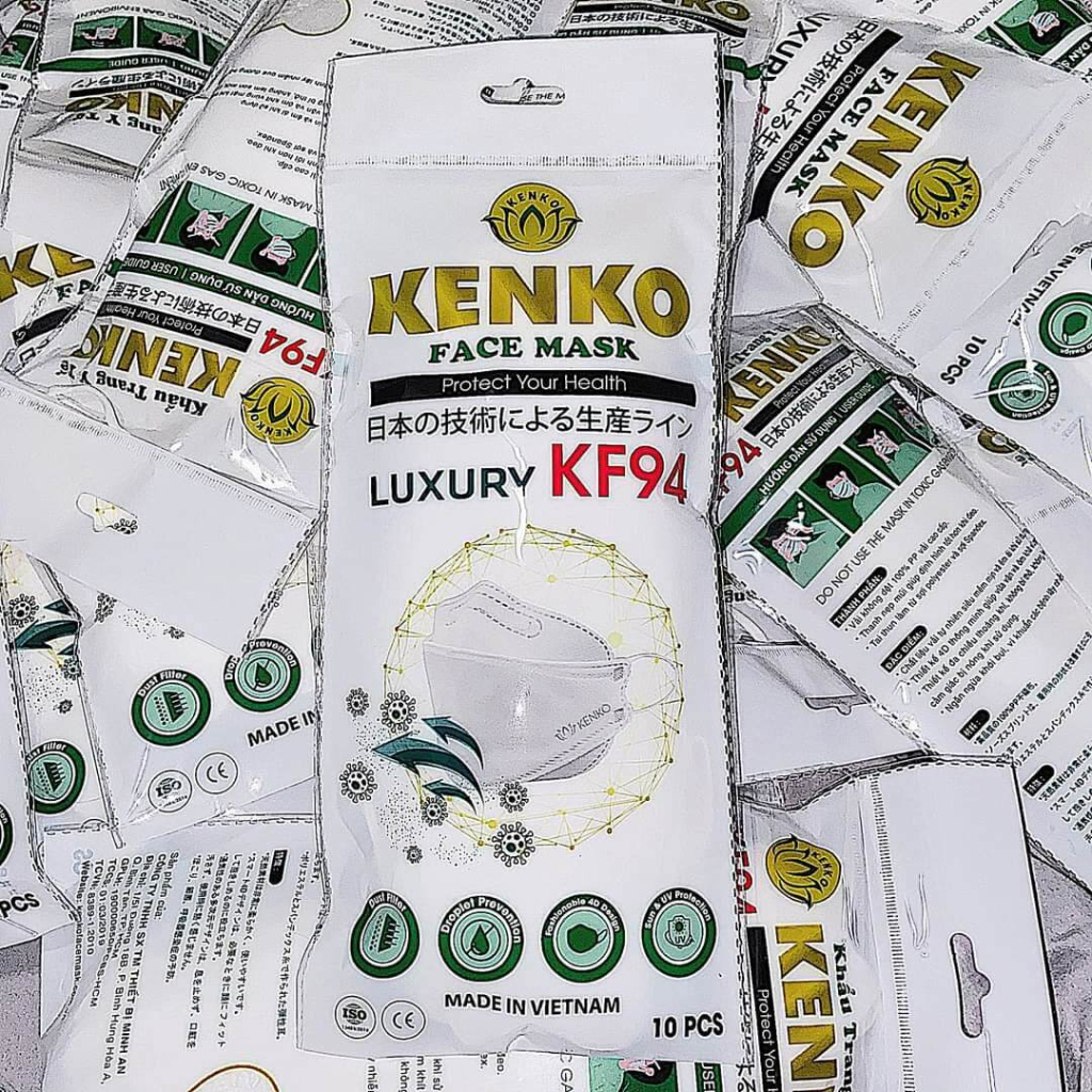 Thùng 300 Cái Khẩu Trang Kenko 4 Lớp Kf94 Chống Bụi Mịn Và Kháng Khuẩn Cao Cấp Hàn Quốc