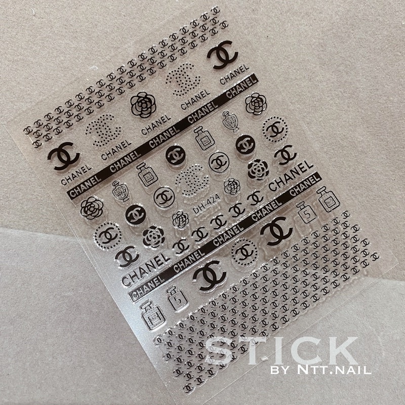 Stick dán móng tay- hình dán nail logo siêu đẹp