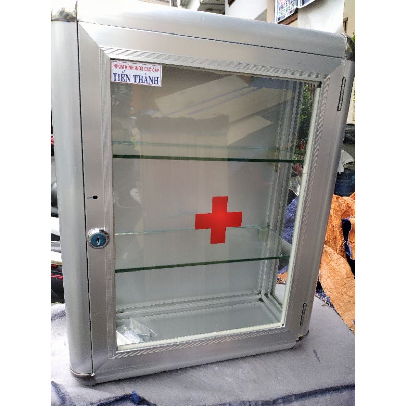 Tủ Thuốc Y Tế Gia Đình-Trường Học..(Hợp Kim Nhôm Cao Cấp) (Nhỏ)