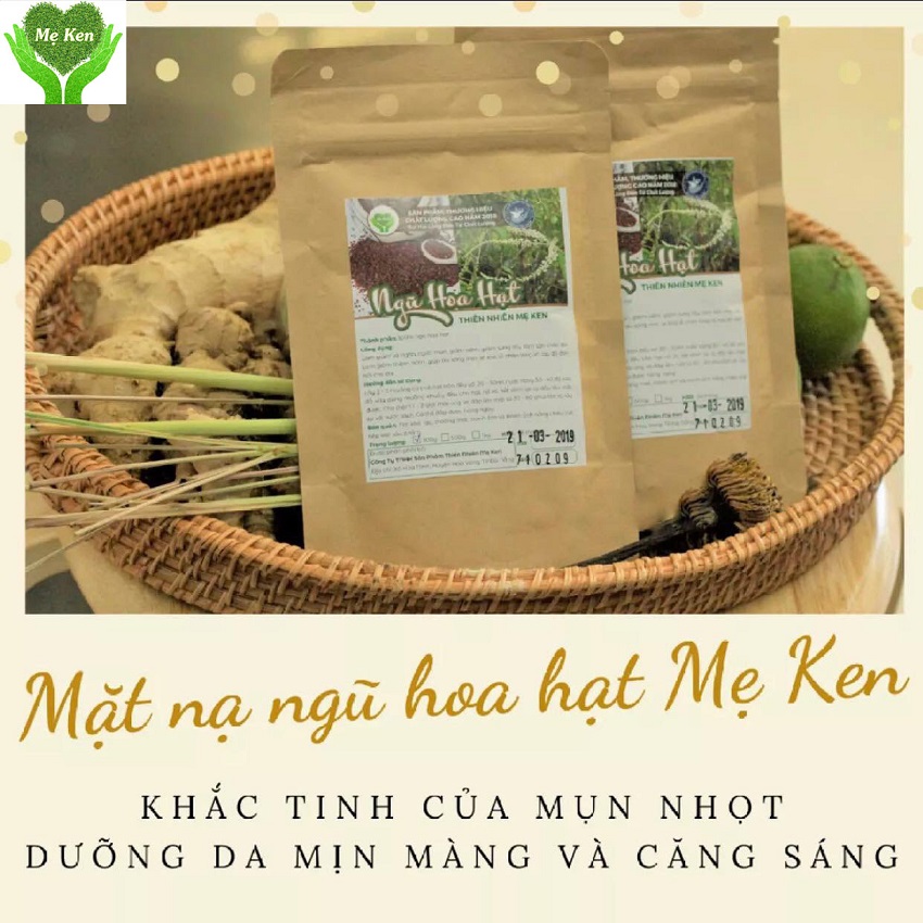 Bột ngũ hoa hạt mẹ ken 100 gram - 100% từ thiên nhiên - giảm mụn, giảm thâm, giảm nám, sáng da, se khít lỗ chân lông