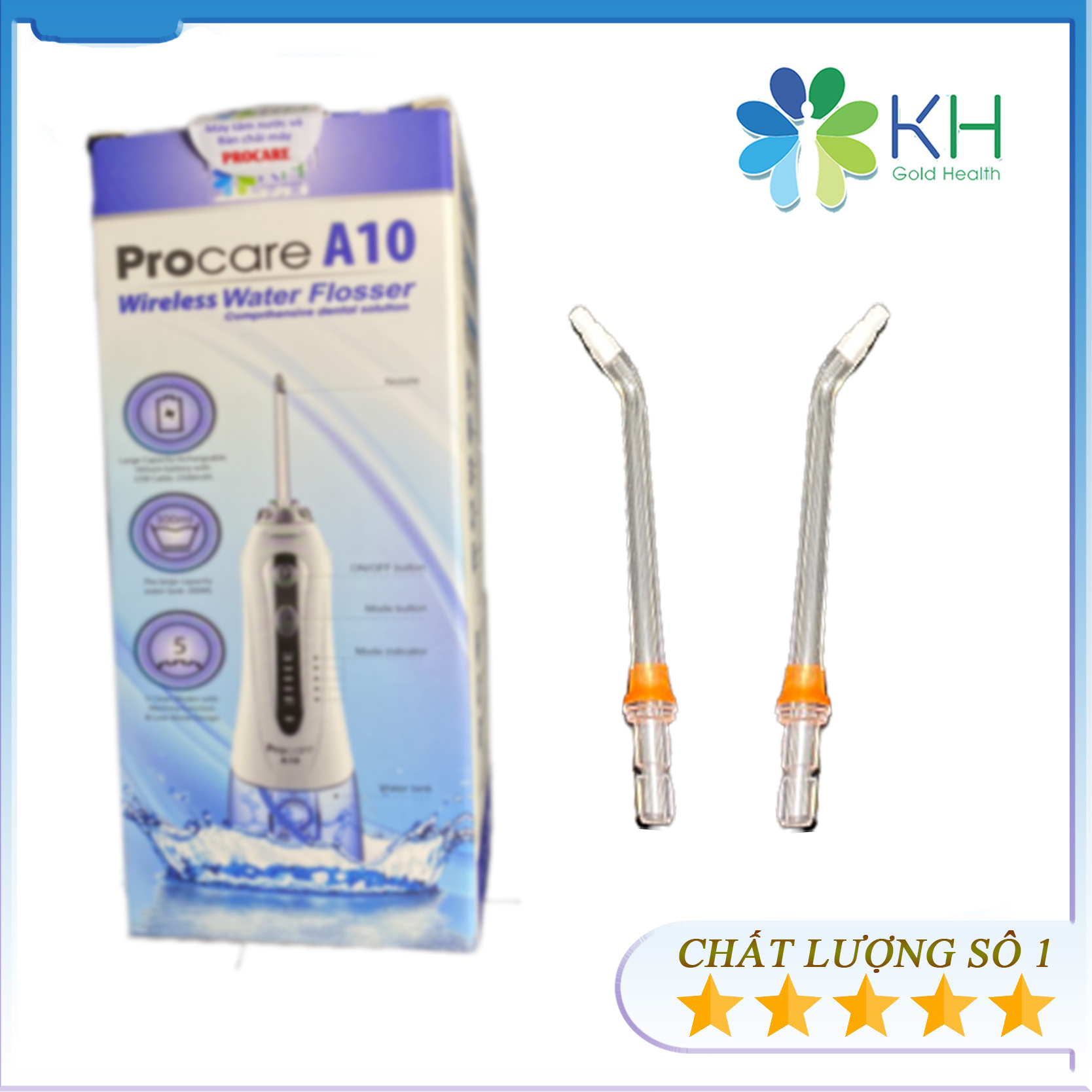 Bộ 2 đầu phun Viền Nướu Máy Procare A10