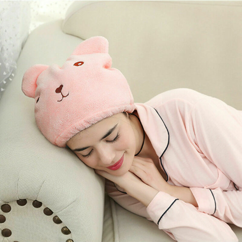 Khăn tắm trùm đầu hình gấu dễ thương