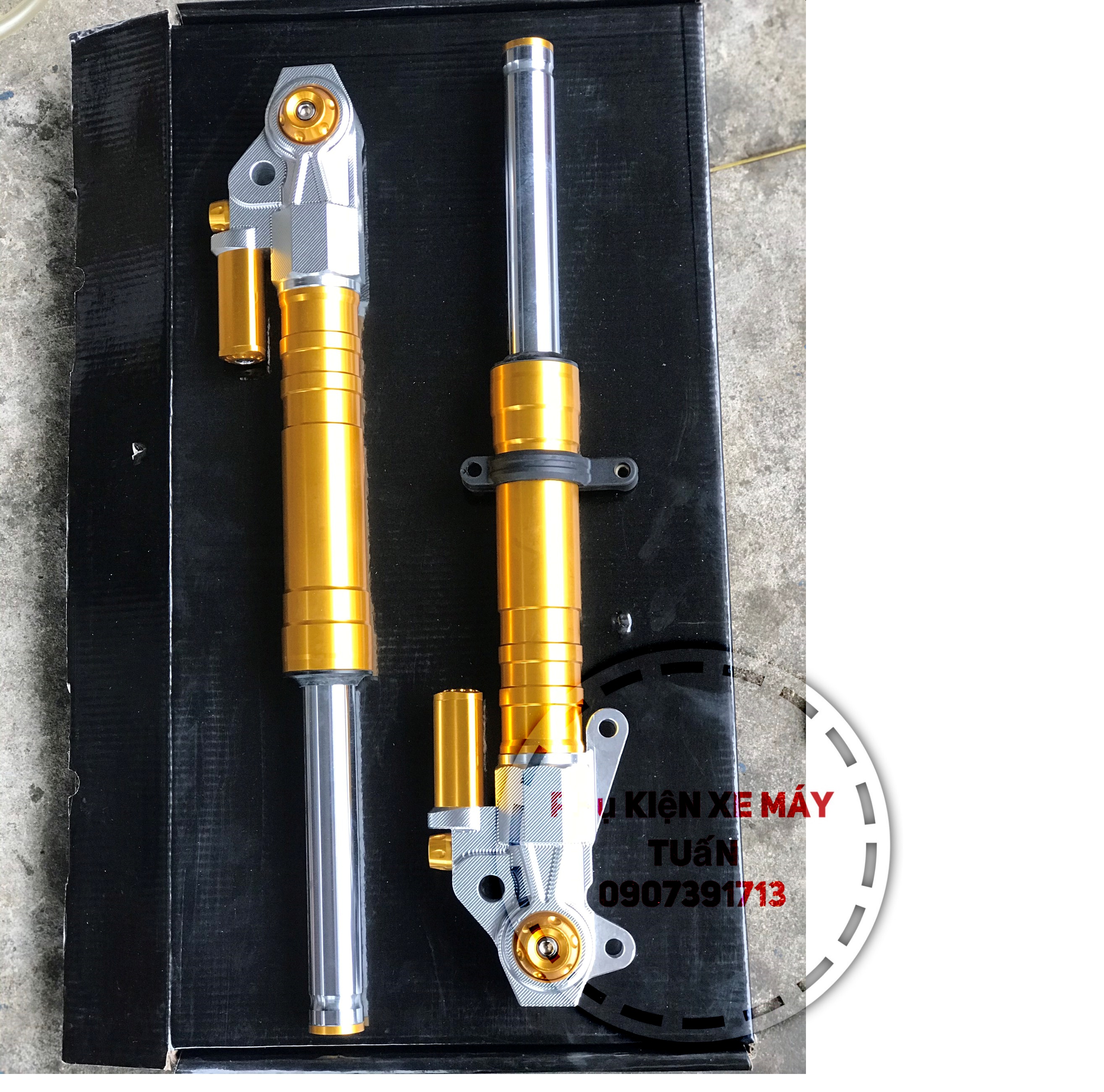 Bộ phuộc vario, air blade, vision có bình dầu trước