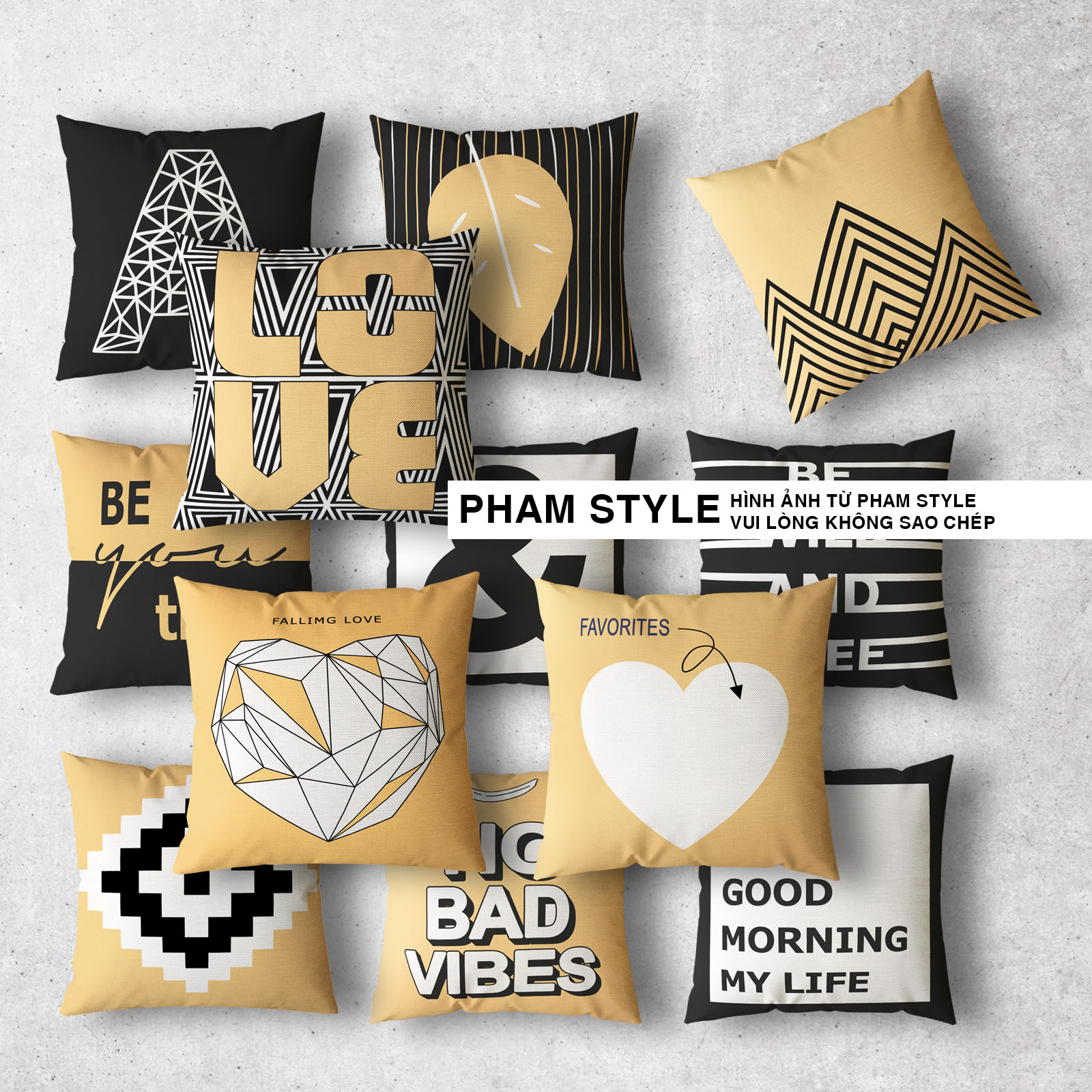 Vỏ Gối Sofa COUPLE (NO1-16) (45x45cm)