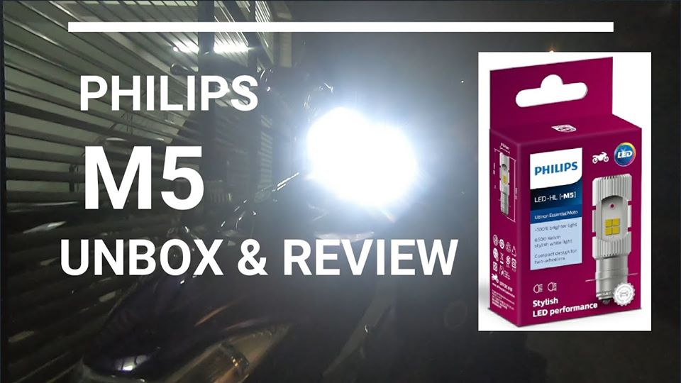 Bóng đèn pha led xe máy Philips M5 + 100% Siêu Sáng