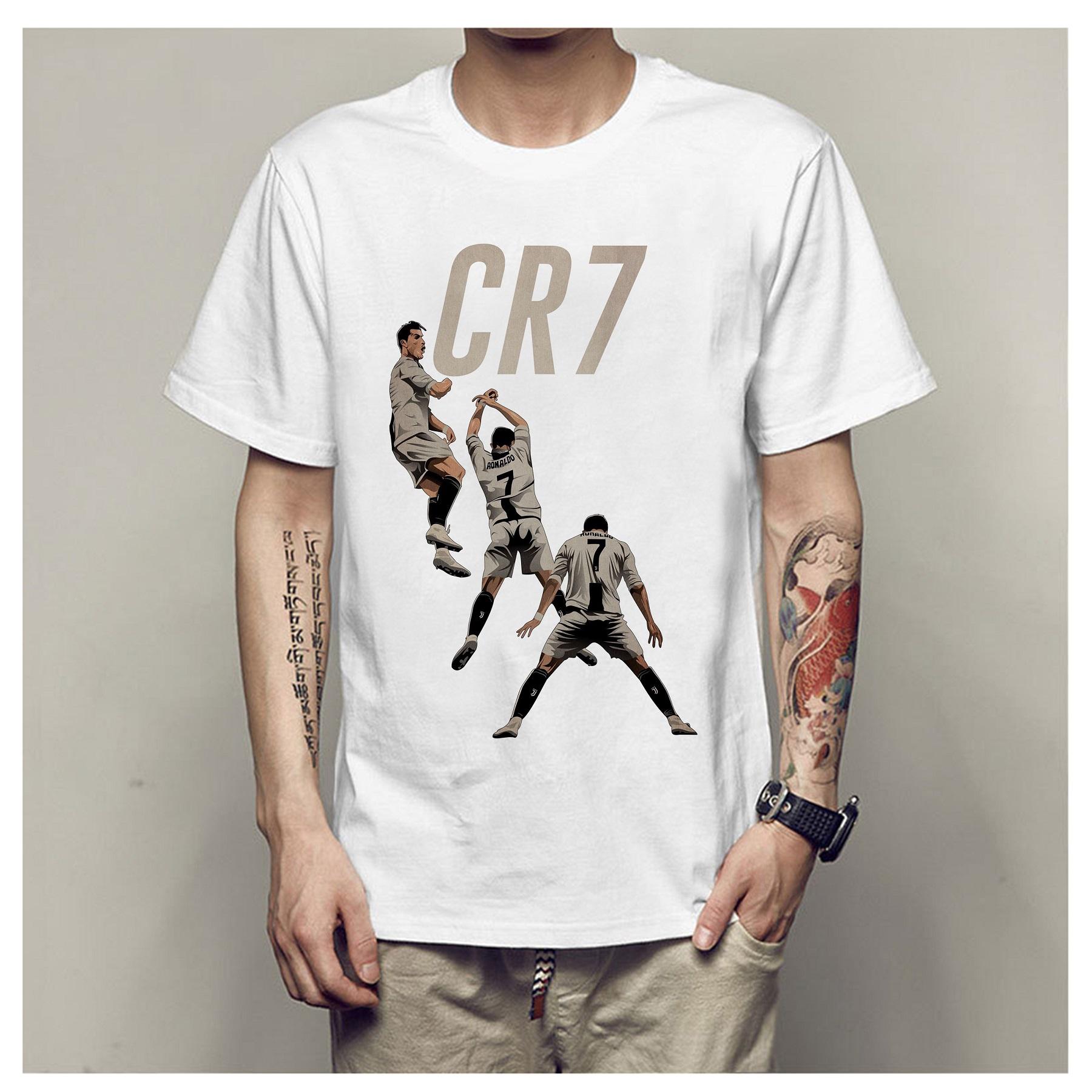 Áo thể thao nam cao cấp hàng VNXK, áo cotton nam, áo bóng đá, áo tập gym, áo Ronaldo, CR28