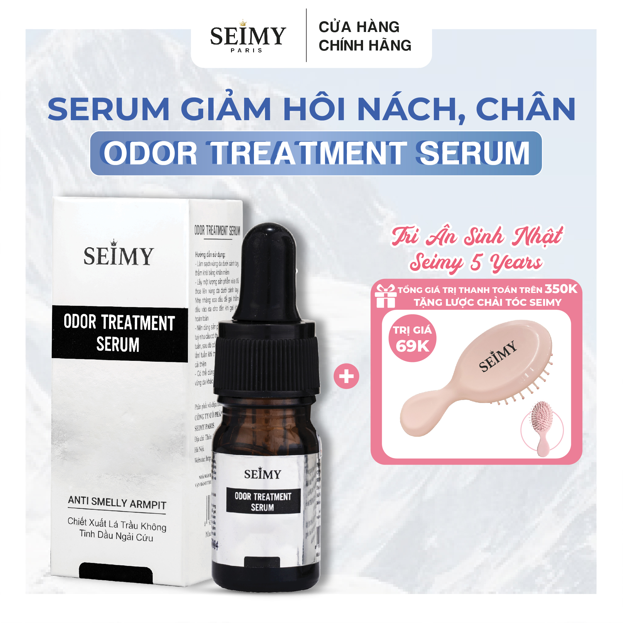 Serum giảm mùi hôi chân, nách SEIMY - Odor Treatment Serum 5ml
