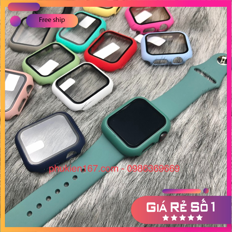 Ốp cường lực bảo vệ cho AppleWatch Series 9/8/7/6/5/4/3/2/1, SE - full size 38/40/41/42/44/45mm