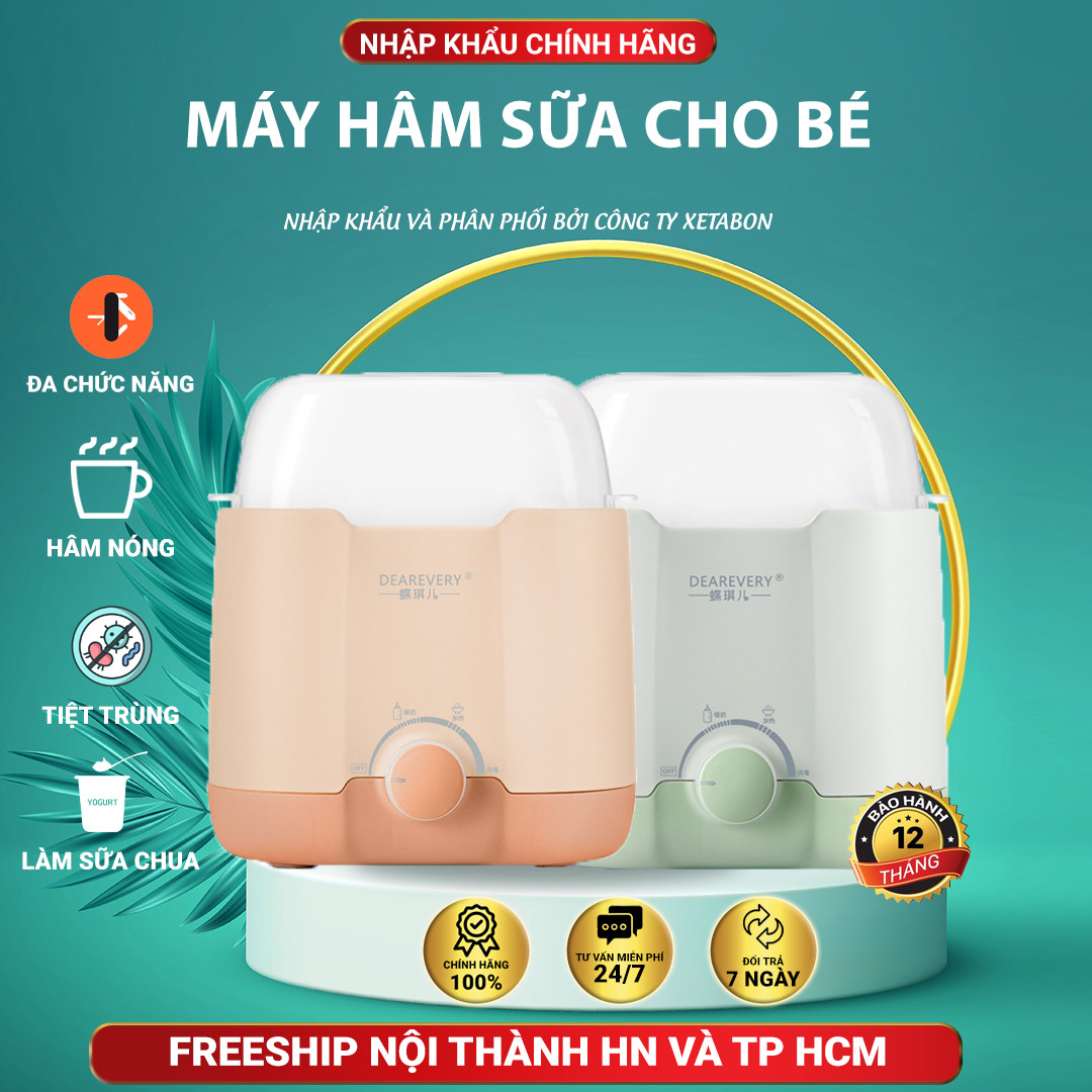 Máy hâm sữa và tiệt trùng đa năng 4 trong 1. Hâm nóng, tiệt trùng bình, hấp thức ăn và luộc trứng - Tiệm nhỏ nhà bé Mochi