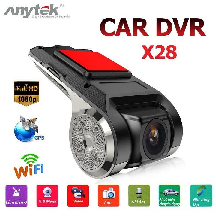 Camera hành trình ô tô, giám sát hành trình xe ô tô,Camera hành trình Anytek X28