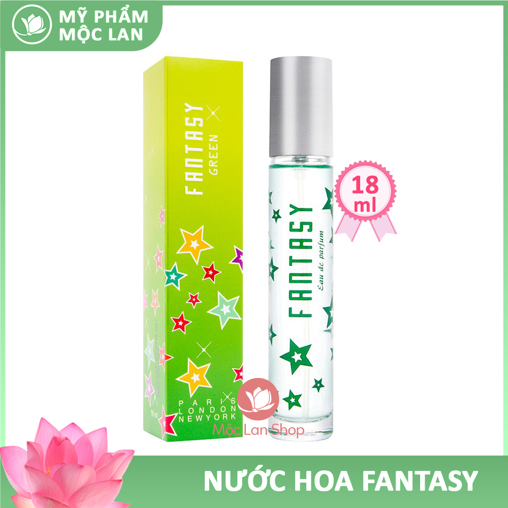 Nước hoa nữ thơm lâu quyến rũ, nước hoa Fantasy Green 18ml - Mỹ phẩm Mộc Lan