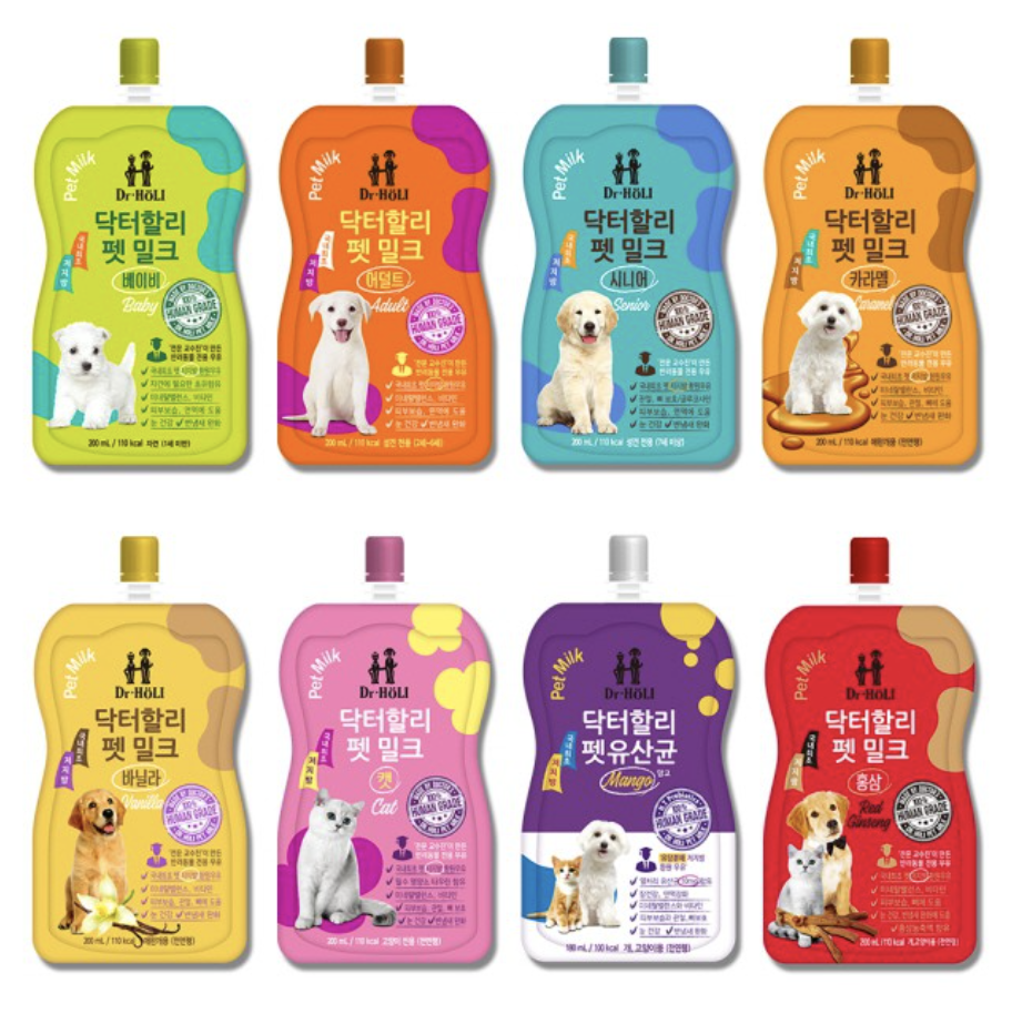 Sữa pha sẵn bổ sung dinh dưỡng cho chó mèo Dr.Holi 180ml