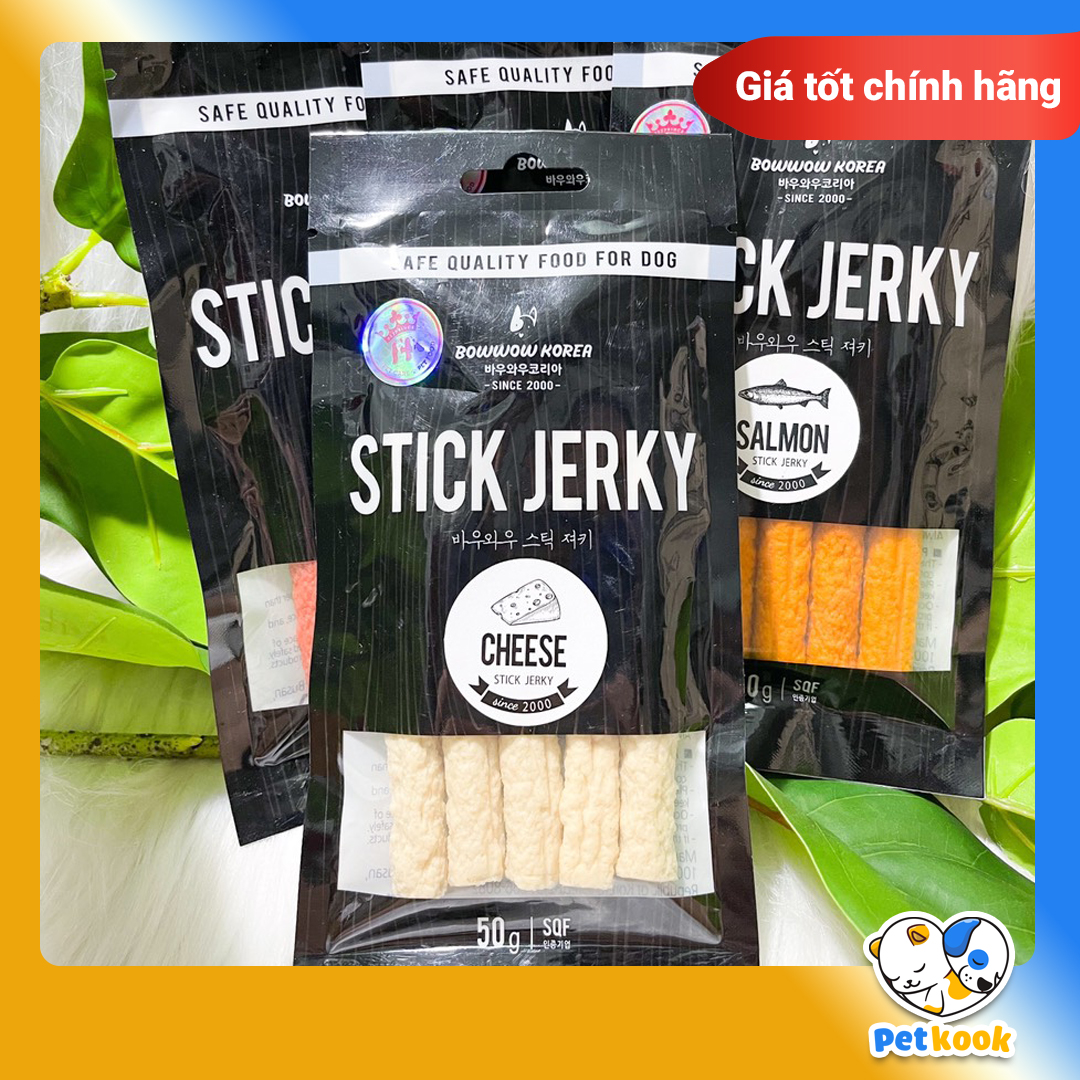 Snack bánh thưởng ăn vặt huấn luyện Phomai Que Cho Chó Mèo Stick Jerky Hấp Dẫn - Pet Kook