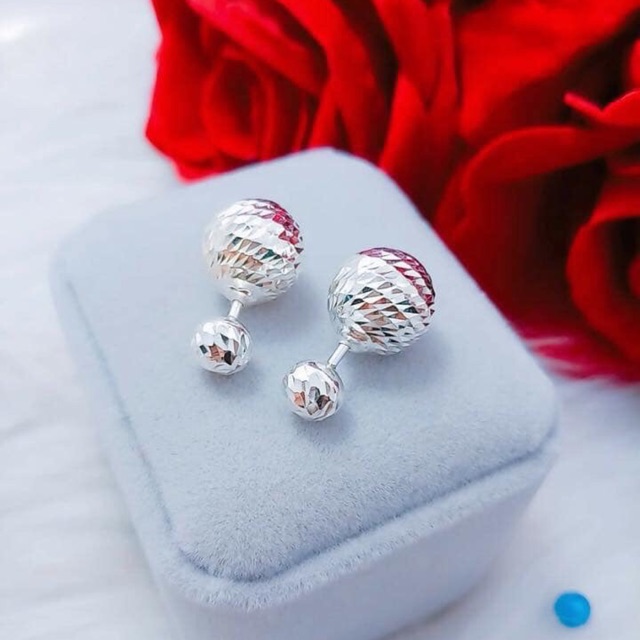 Bông tai phay chuẩn bạc ta sáng đẹp