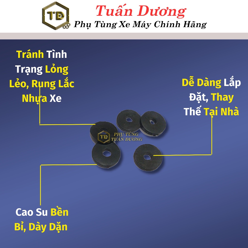 Cao su đệm nhựa xe máy lắp lên cho tất cả các dòng honda dream wave và tất cả các dòng xe máy